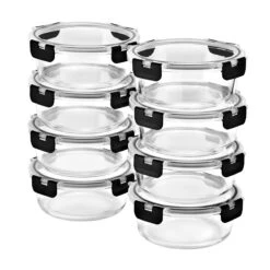 Glass Round Food Containers With Airtight Lids (8 Pack) 30 Glass Round Food Containers With Airtight Lids (8 Pack) -Sorbus Decor Shop 9 a9b9ac8e 0abb 4d88 bfe4 5803e990e479