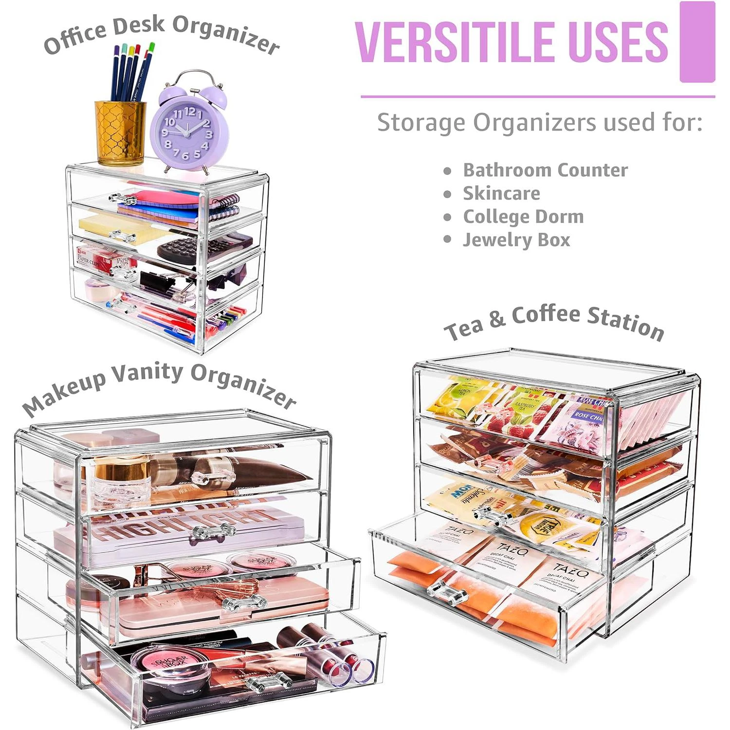 Makeup Organizer Case (4 Drawers) 9 Makeup Organizer Case (4 Drawers) - Image 7