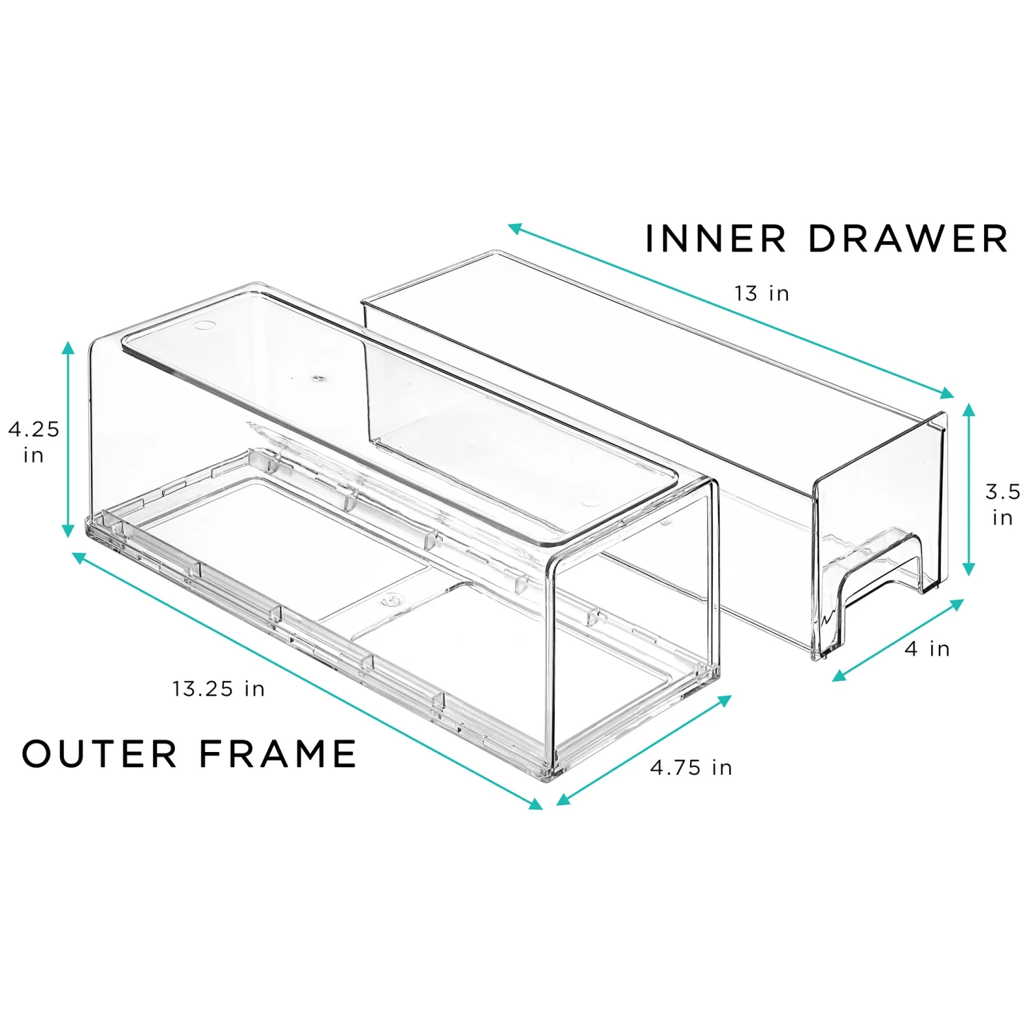 Pull Out Drawer Organizers (Acrylic) 14 Pull Out Drawer Organizers (Acrylic) - Image 12