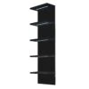 5 Tier Vertical Wall Shelf Unit With LED Lights 2 5 Tier Vertical Wall Shelf Unit With LED Lights -Sorbus Decor Shop AB1