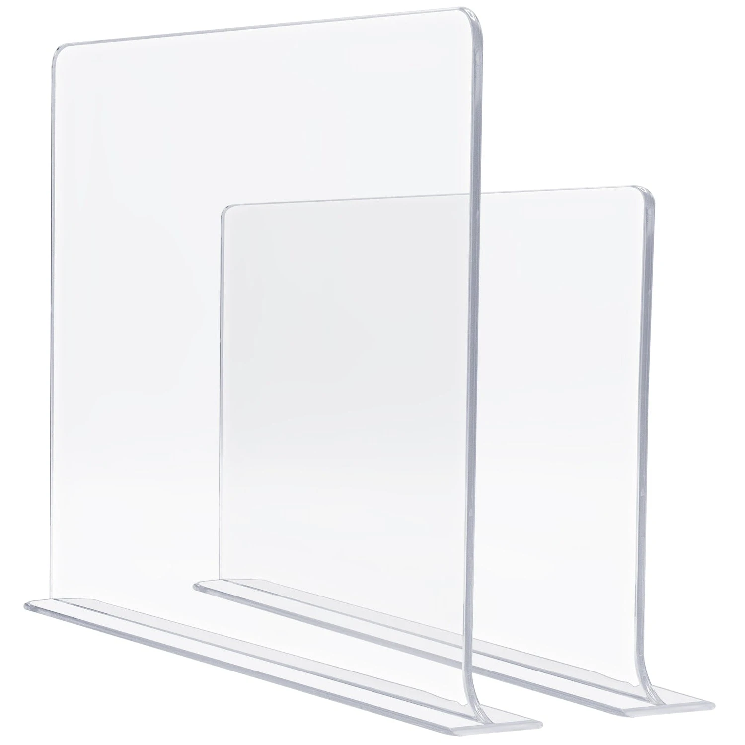 Acrylic Shelf Divider With Adhesive 3 Acrylic Shelf Divider With Adhesive