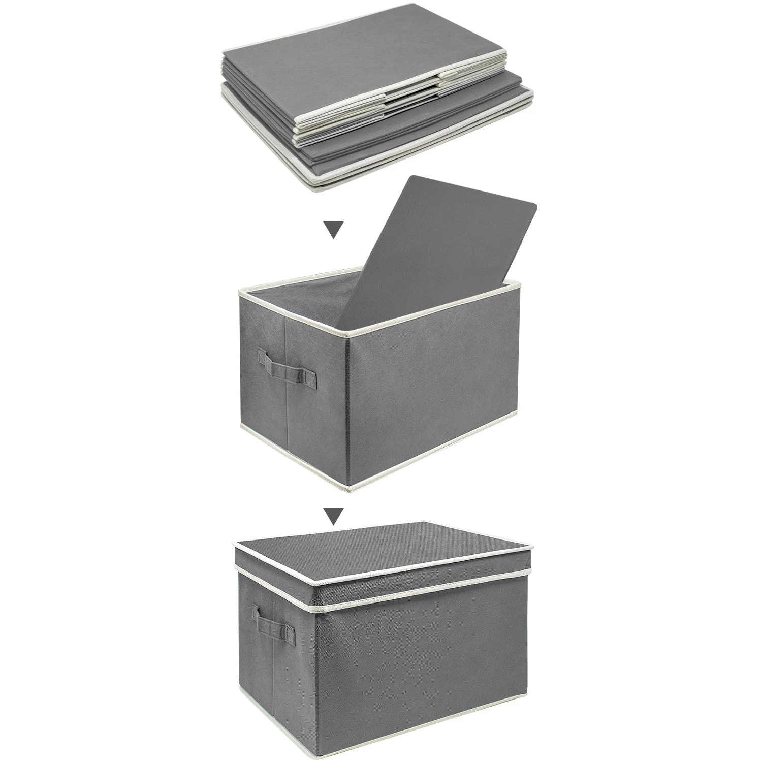 Storage Box Bins With Lid (Set Of 3) 17 Storage Box Bins With Lid (Set Of 3) - Image 15