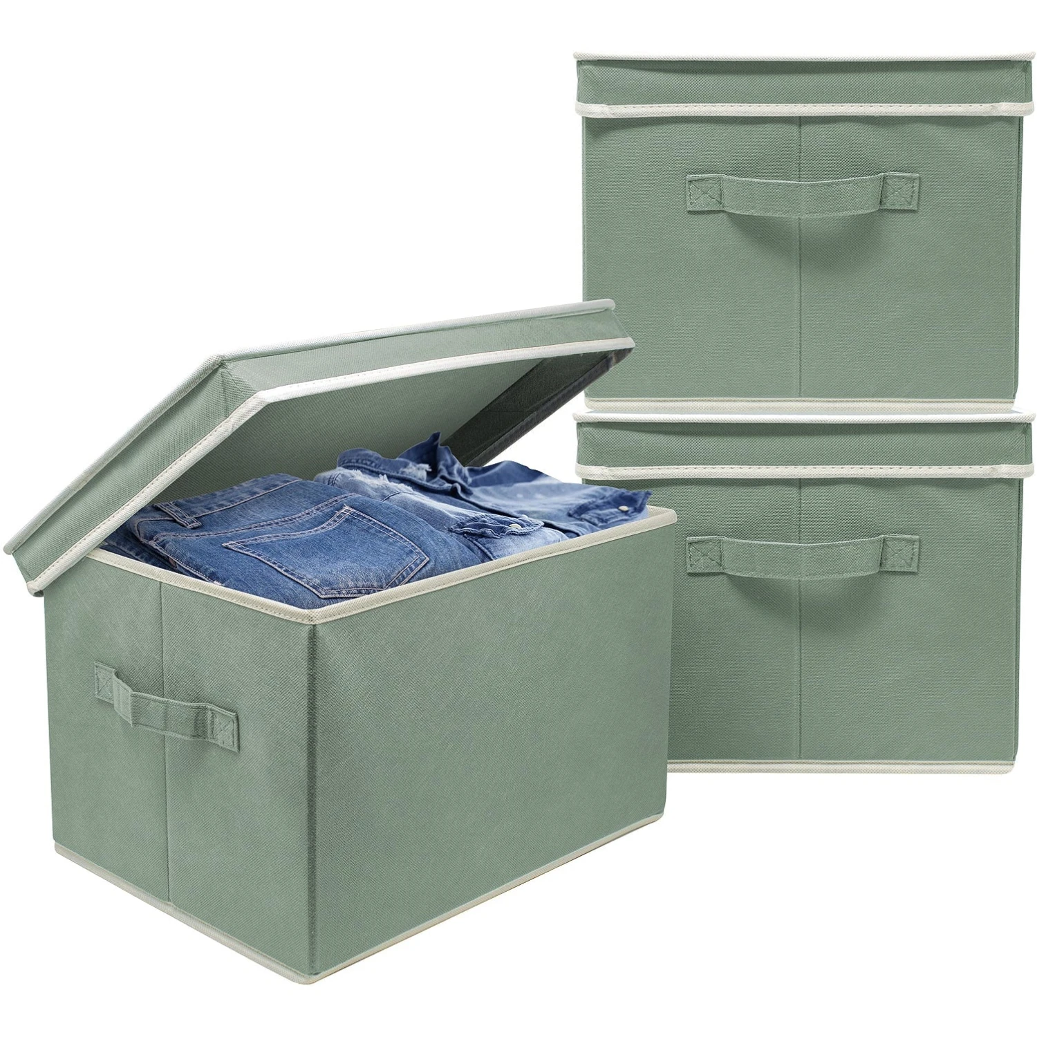 Storage Box Bins With Lid (Set Of 3) 21 Storage Box Bins With Lid (Set Of 3) - Image 19