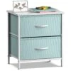 2 Drawer Display Nightstand 2 2 Drawer Display Nightstand -Sorbus Decor Shop DRW 2D AQ 1