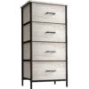 4 Drawer Vertical Short Nightstand 2 4 Drawer Vertical Short Nightstand -Sorbus Decor Shop DRW 4D 4UB 1