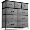 9 Drawer Wide Tall Dresser 1 9 Drawer Wide Tall Dresser -Sorbus Decor Shop DRW 9D BLK 1