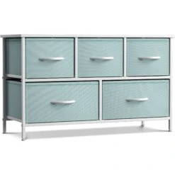 5 Drawer Wide Short Dresser 24 5 Drawer Wide Short Dresser -Sorbus Decor Shop DRW CU5 AQ 2