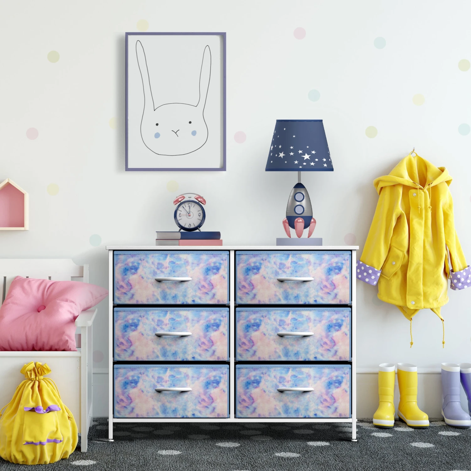 6 Drawer Fabric Dresser 22 6 Drawer Fabric Dresser - Image 20