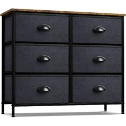 6 Drawer Dresser (Wood Top)