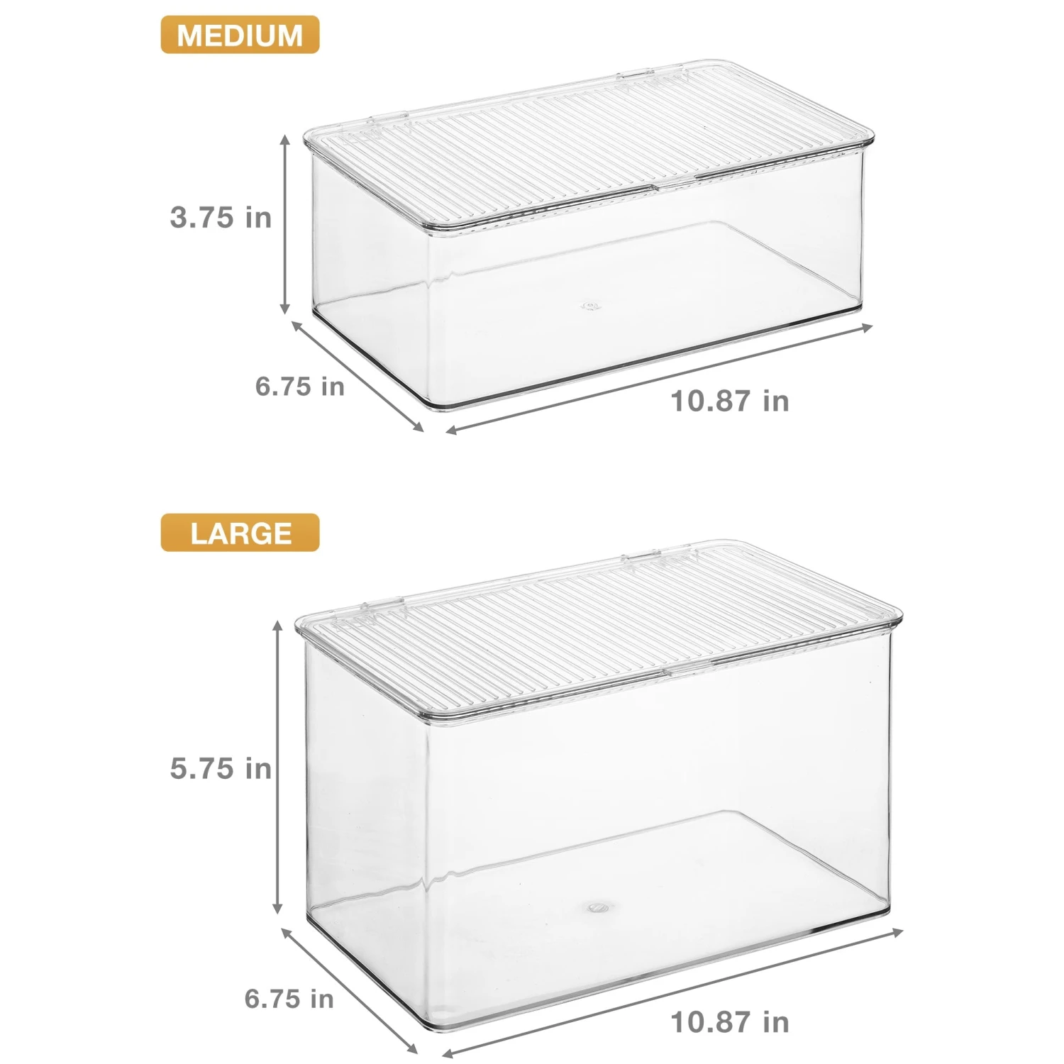 Pantry Storage Bins For With Hinged Lids 14 Pantry Storage Bins For With Hinged Lids - Image 12