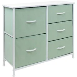 5 Drawer Dresser Nightstand 24 5 Drawer Dresser Nightstand -Sorbus Decor Shop GRN 2