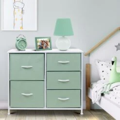 5 Drawer Dresser Nightstand 25 5 Drawer Dresser Nightstand -Sorbus Decor Shop GRN 6