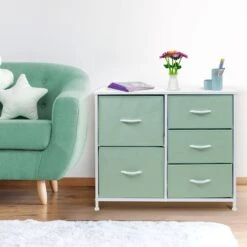 5 Drawer Dresser Nightstand 28 5 Drawer Dresser Nightstand -Sorbus Decor Shop GRN 7