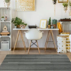 Floor Mat Interlocking Set (16 Pc) -Sorbus Decor Shop Gray SM LS