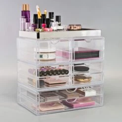 Makeup Organizer Case (8 Drawer 4Pc) -Sorbus Decor Shop MUP LSET2SI 245
