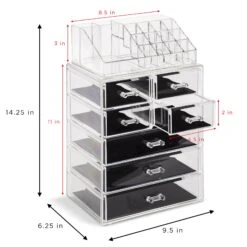 Makeup Organizer Drawer Set (7 Drawer) 33 Makeup Organizer Drawer Set (7 Drawer) -Sorbus Decor Shop MUP SET 34 04