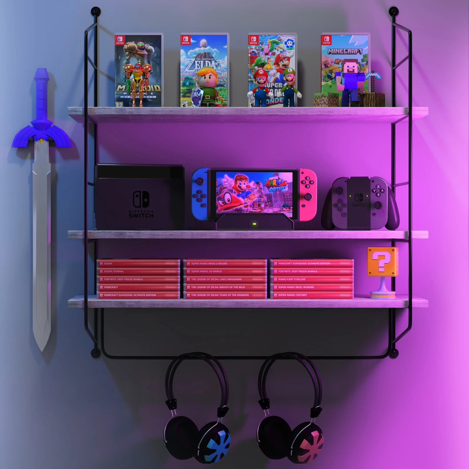 Floating Bathroom Shelf With Metal Brackets (3 Tier) 12 Floating Bathroom Shelf With Metal Brackets (3 Tier) - Image 10