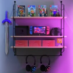 Floating Bathroom Shelf With Metal Brackets (3 Tier) 39 Floating Bathroom Shelf With Metal Brackets (3 Tier) -Sorbus Decor Shop Mainimageab bec102d2 5a25 41cb a397 6e445cf01f43