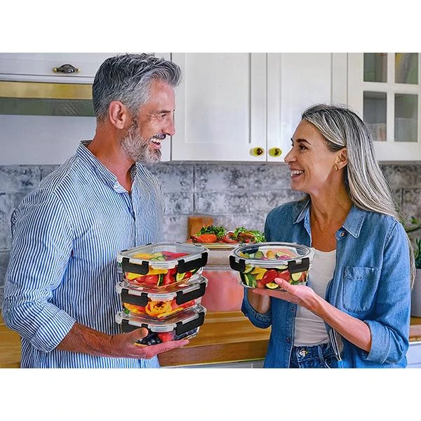 Glass Round Food Containers With Airtight Lids (8 Pack) 17 Glass Round Food Containers With Airtight Lids (8 Pack) - Image 15