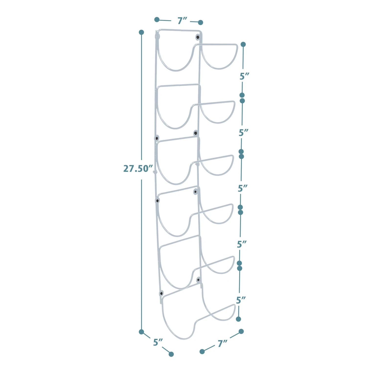Wall Mount Towel Holder (6 Tier) 8 Wall Mount Towel Holder (6 Tier) - Image 6