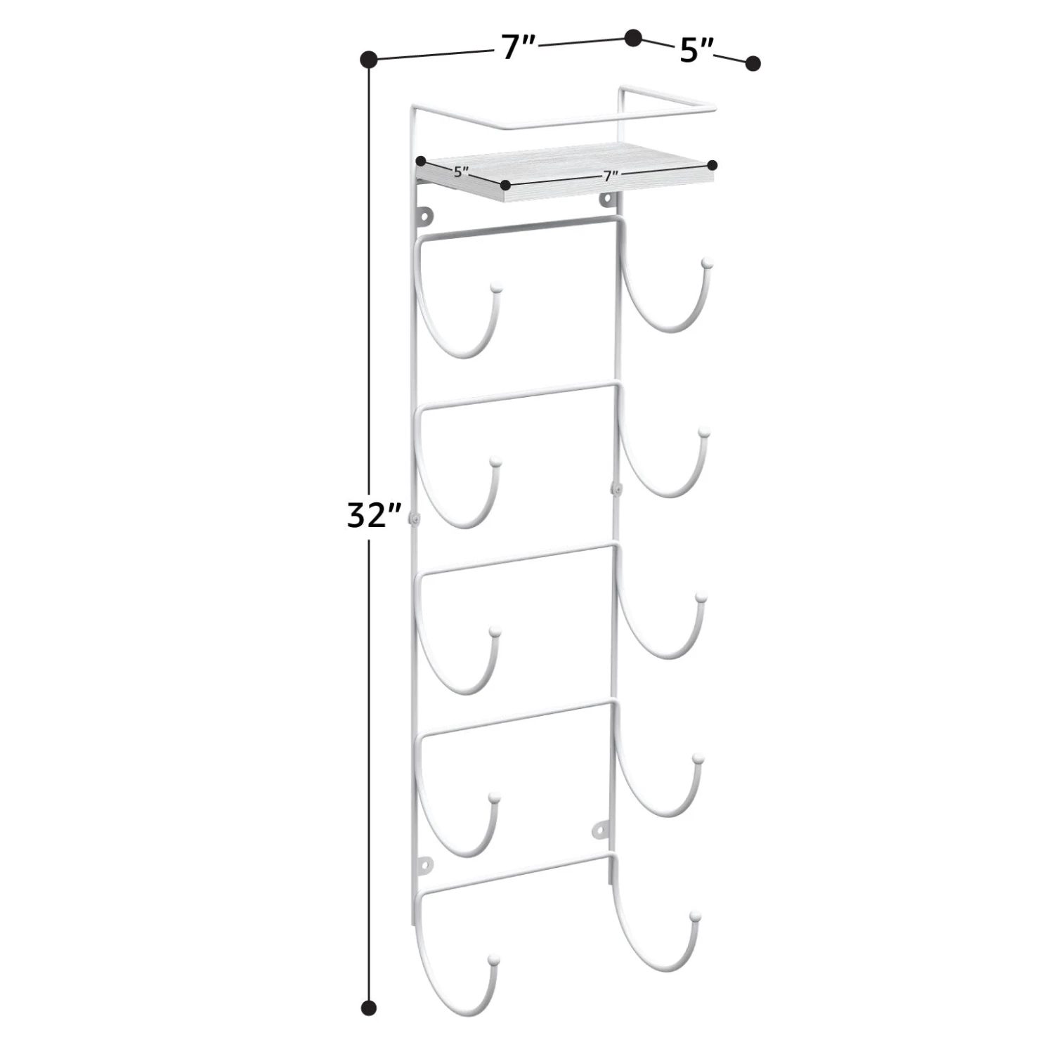 Wall Mounted Towel Rack With Shelf 20 Wall Mounted Towel Rack With Shelf - Image 18