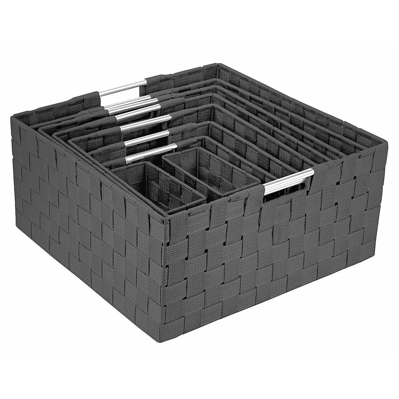 Basket Bin Set Double Woven (9 Pack) 10 Basket Bin Set Double Woven (9 Pack) - Image 8