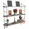 Floating Wall Shelf With Metal Brackets (3 Tier) 1 Floating Wall Shelf With Metal Brackets (3 Tier) -Sorbus Decor Shop c1cc1e83 c52d 434b b4ab a8cbf83aba95