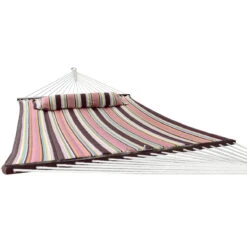 Hammock With Spreader Bars & Frame 19 Hammock With Spreader Bars & Frame -Sorbus Decor Shop mochahammocktopmain