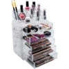 Marble Makeup Organizer Set (6 Drawer) 1 Marble Makeup Organizer Set (6 Drawer) -Sorbus Decor Shop mup set 42mbl 2